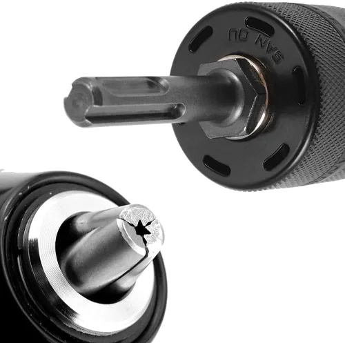Miniatura 2 de Adaptador sin llave SDS-Plus profesional de 0.079-0.512 in y 1/2 pulgadas con portabrocas