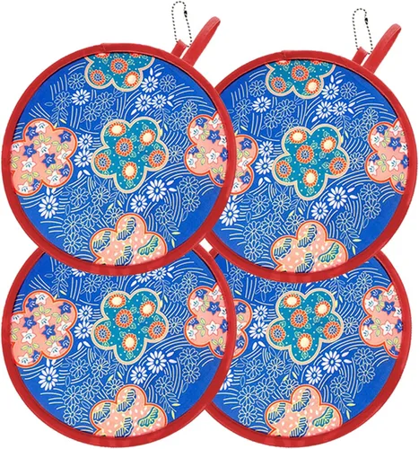 Miniatura 9 de MXY Ventilador plegable redondo plegable de mano para verano, ventilador de mano plegable portátil para uso diario, fiesta, boda, hogar, concierto