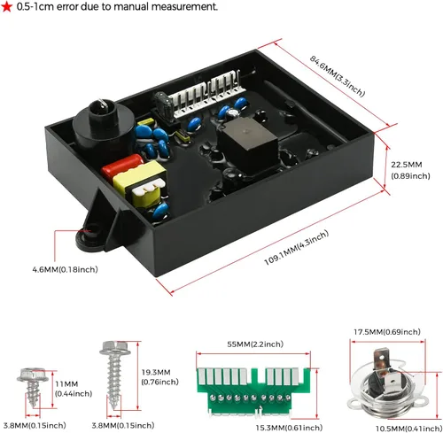 Miniatura 6 de Placa de circuito de control de calentador de agua 3 en 1 91365 RV con fusible, kit de corte térmico 91447 y termostato ecológico, electrodo