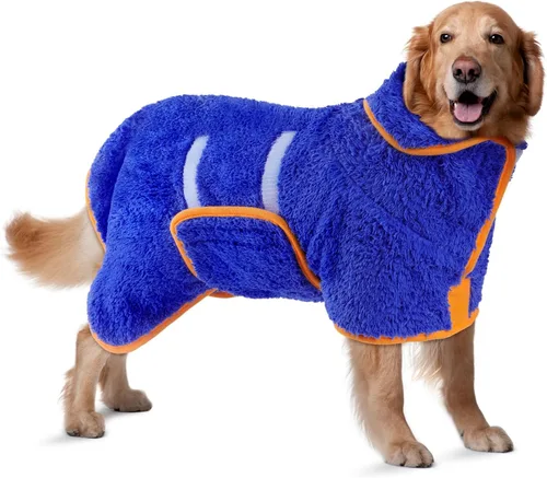 Bienbee Bata de baño para perro, de secado rápido, súper absorbentes, para perros pequeños, medianos y grandes, abrigo de secado para después del