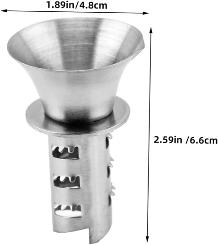 Miniatura 2 de Exprimidor manual de limón de 2 piezas Exprimidor de mano de cítricos Exprimidor portátil de acero inoxidable para la cocina casera