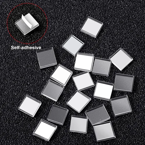 Miniatura 3 de SATINIOR 16000 piezas de azulejos de espejo de bola de discoteca autoadhesivos para manualidades, adhesivos pequeños de bola de discoteca de 5 x 5