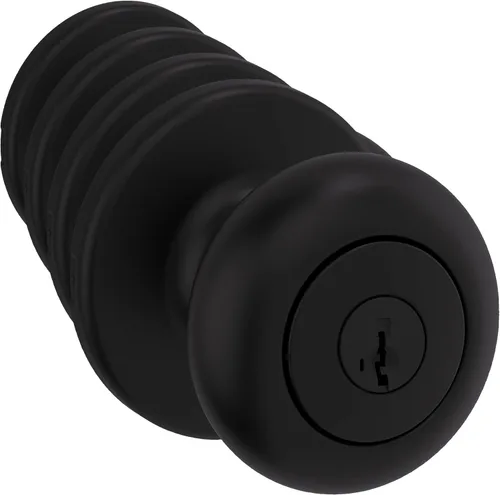 Miniatura 13 de Kwikset Cove - Pomo de puerta de privacidad interior con cerradura, manija de puerta para baño y dormitorio, pomo de puerta negro mate con cerradura