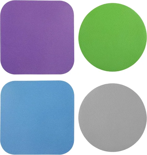Miniatura 16 de 4 almohadillas para abridor de tarros, agarres de goma para tarros, abridor de tarros multifunción para personas mayores con posavasos de manos Azul