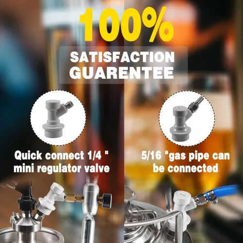 Miniatura 7 de PERA Juego de 2 pares de cerradura de bola MFL de gas y barril de cerveza líquido de desconexiones rápidas