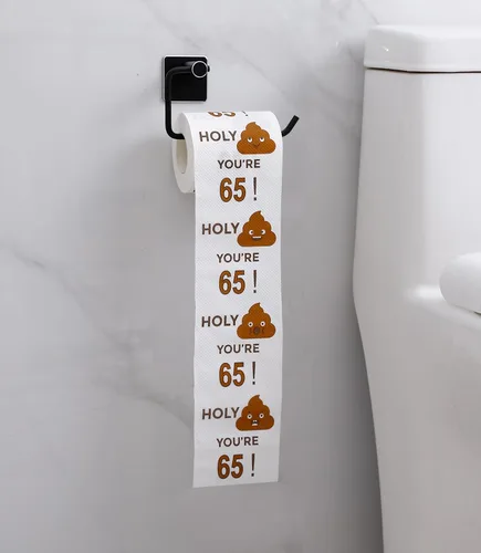 Miniatura 3 de Rollo de papel higiénico de feliz cumpleaños 65 de 3 capas, divertidos regalos de cumpleaños para hombres y mujeres, novedad para decoraciones