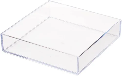 Miniatura 2 de Organizador Clarity de InterDesign para tocador, adecuado para cosméticos y productos de belleza, 8 x 12 x 2 pulgadas, transparente