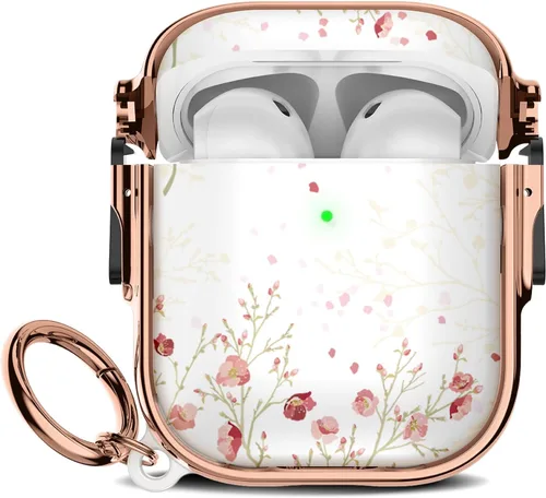 Miniatura 51 de Maxjoy para Funda Linda de AirPods 2 (2019) con Bloqueo de Seguridad, Compatible con Funda de AirPod de 2ª Generación de Mármol para Mujeres