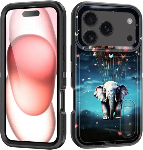 Miniatura 82 de Funda para iPhone Air con soporte integrado, a prueba de golpes, polvo y caídas, 3 capas, grado militar, funda protectora para iPhone Air de 6.5