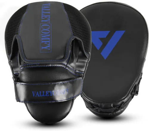 Miniatura 11 de Valleycomfy - Manoplas de boxeo para puñetazos, almohadillas de boxeo para guantes para hombres, ideal para entrenamiento de boxeo, kickboxing, Negro