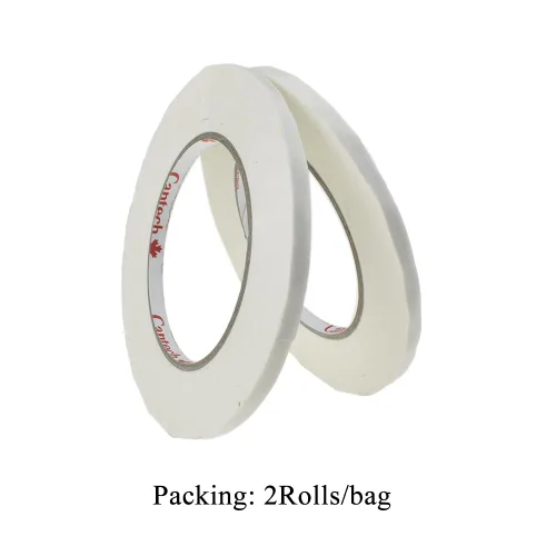 Miniatura 6 de HAHIYO Cinta floral blanca de 0.25 pulgadas de ancho, cinta impermeable de floristería, cinta adhesiva impermeable para envolver flores, cinta Blanco
