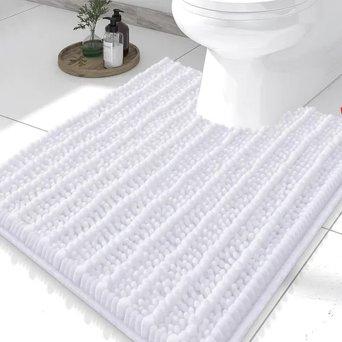 Miniatura 235 de Smiry Alfombras de Baño 24x16 pulgadas, Alfombras de Baño de Chenilla Extra Suaves y Absorbentes, Respaldo de Goma Antideslizante, Lavable a Máquina