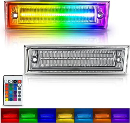 Miniatura 13 de Bestview Luces de posición laterales LED Compatibles con 1981-1991 Chevy C10 C20 C30 GMC C1500 C2500 Suburban Blazer Jimmy, lado del conductor