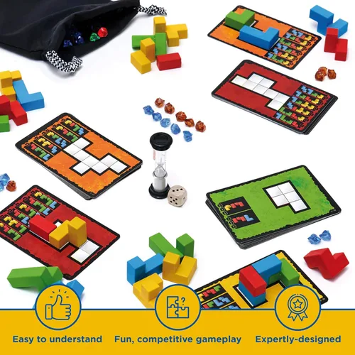 Miniatura 7 de Ubongo 3D Juego de rompecabezas geométrico con bloques tridimensionales Juego divertido para la familia Altamente rejugable Componentes