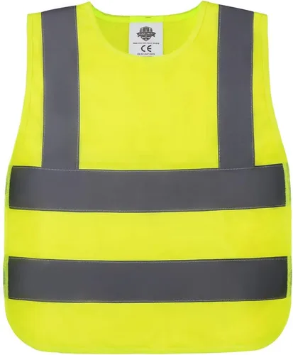 Miniatura 6 de Dazonity Chaleco de seguridad de alta visibilidad para niños, tiras reflectantes, M, apto para niños y niñas de 8 a 12 años, para caminar o volver a