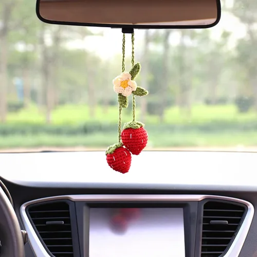 Miniatura 10 de Adorno de conejito gris y zanahoria, accesorios para ventana de visión trasera, colgante hecho a mano para automóvil, decoración de interiores
