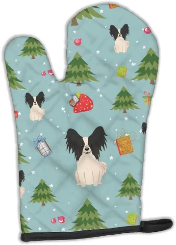 Miniatura 372 de Caroline's Treasures BB2732OVMT Dog House Collection Border Collie - Guante de horno grueso resistente al calor para sartenes calientes y horno