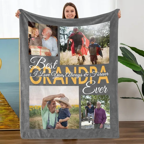 Miniatura 22 de TURMTF Manta personalizada con foto para mamá de hija e hijo, regalos de boda personalizados para ella, él, pareja, esposa, marido, novia, novio