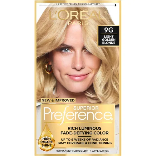 Miniatura 24 de L'Oreal Paris Superior Preference - Tinte permanente luminoso que desafía la decoloración, tinte para el cabello hasta 9 semanas de resplandor, 5C