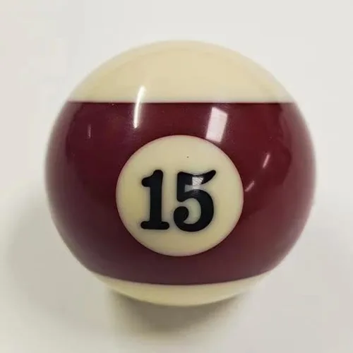 Miniatura 6 de Bola de piscina de repuesto, bola de repuesto de ocho, billar de tamaño reglamentario de 2-1/4", peso de regulación, 15 bolas de objeto