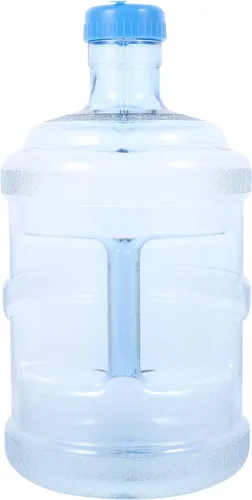 Veemoon Botella de galón de agua Cubo portátil: Botella de agua de 5 litros con asa Jarra de agua para acampar al aire libre Contenedor de agua pura