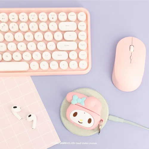 Miniatura 7 de iFace My Melody - Correa de muñeca con cuentas + funda con mosquetón My Melody Figure AirPods de 3ª