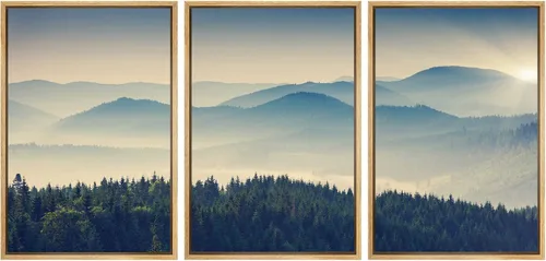 Miniatura 130 de wall26 Lienzo enmarcado para pared, juego de arte debajo de los tallos de bambú verde, naturaleza, desierto, fotografía, realismo, contemporáneo