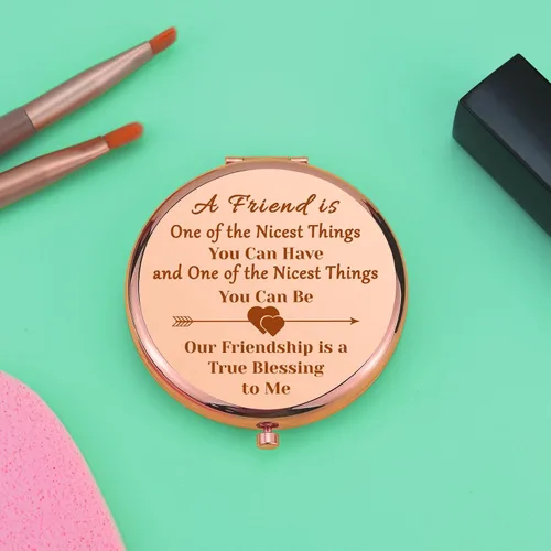 Miniatura 5 de Regalos de amistad para mujeres, espejo de maquillaje compacto para hermana, mejores amigos, regalos para niñas para mujeres, espejo de maquillaje