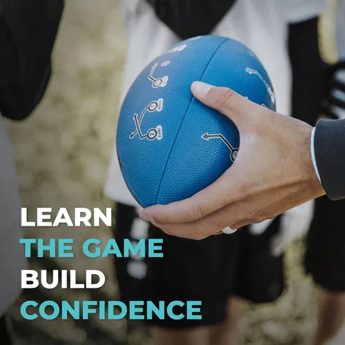 Miniatura 2 de PlayCoach Fútbol Juvenil en Tallas Junior y Peewee con 10 Rutas Básicas de Pase para Niños de 6 a 12 años - Aprobado por Drew Brees, Fútbol de Cuero