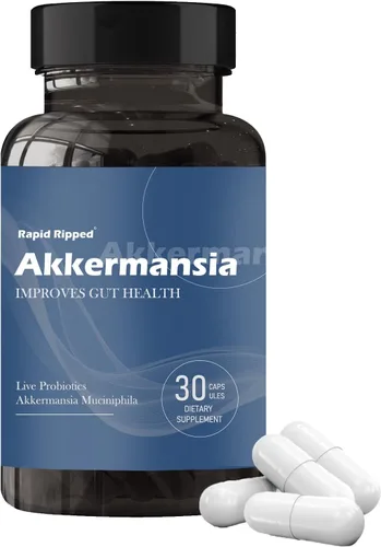 Akkermansia Probiótico con fibra prebiótica – Aumenta la producción de GLP-1, liberación retardada, probado por terceros, cepa viva 100M AFU para la