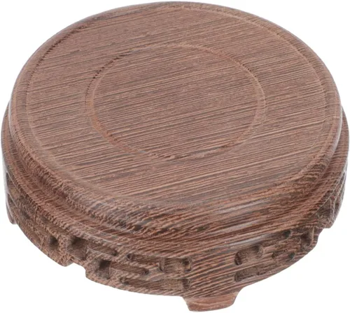 Miniatura 9 de DECHOUS Soporte de exhibición para taza de té, soporte de maceta para el hogar, maceta de madera, escritorio, 4 uds