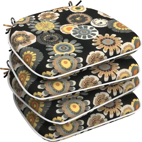 Miniatura 31 de LVTXIII - Cojines de asiento de patio de 16 pulgadas de profundidad x 17 pulgadas de ancho, cojines para sillas de exteriores, para todo tipo de gris