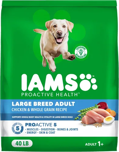 Miniatura 12 de IAMS Proactive Health - Alimento seco para perros adultos de raza grande, receta de cordero y arroz, bolsa de 40 libras