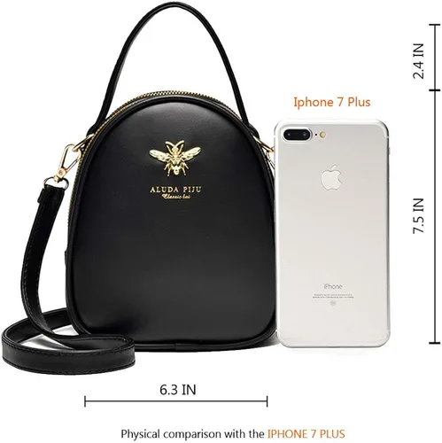 Miniatura 2 de Bandolera pequeña bolsa elegante estilo mensajero cartera bolsa de mano para mujer