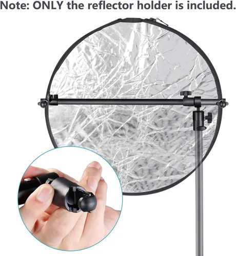 Miniatura 8 de Brazo reflector extensible, fotoscópico de 27.9 a 47.2 pulgadas, brazo giratorio de 360°, soporte reflector para estudio de retrato de producto