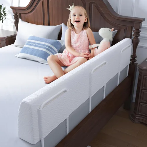 Miniatura 9 de FigTime Protector de cama para niños pequeños, riel de cama de espuma para niños pequeños, protector de riel de cama para niños pequeños, riel