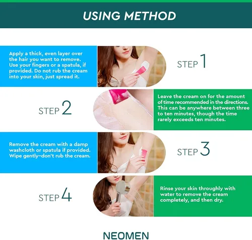 Miniatura 5 de Crema depilatoria para hombres y mujeres: depiladora sin dolor para pieles sensibles y áreas íntimas, hidratante con aloe vera y vitamina E, segura
