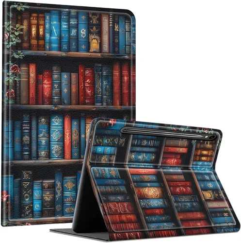 Miniatura 92 de Slim Case for Samsung Galaxy Tab S10 Lite / S10 FE / S9 FE 10.9" & Galaxy Tab S9 11", Multi-Angle Stand PU Leather Smart Folio Cover with Soft TPU