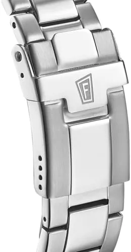 Miniatura 2 de Reloj Festina F203612 para hombre cronógrafo cuarzo fecha AMPM acero y azul correa de acero inoxidable plateado Cronógrafo