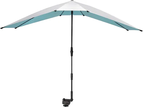 G4Free Paraguas doble para 2 personas con abrazadera ajustable, sombrilla para silla de playa, sillón reclinable