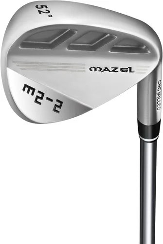 MAZEL M2-1/2 Series Cuña de golf forjada para hombres diestros – Cuña de golf individual 52 56 60 grados, cara fresada para más giro