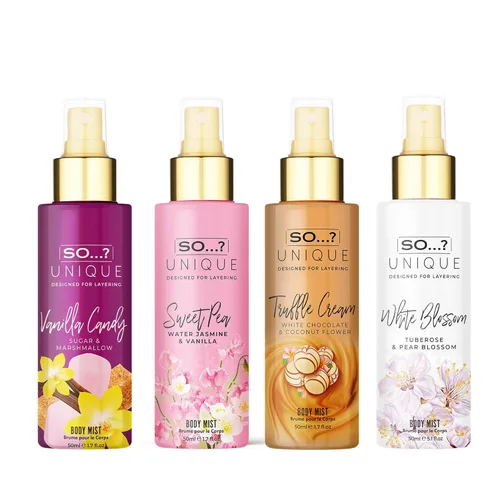 Miniatura 2 de So? Unique Body Mist Set – Perfumes para mujer – Spray corporal para mujer – Vegano, libre de crueldad – Juego de regalo de tamaño de viaje – 650 a