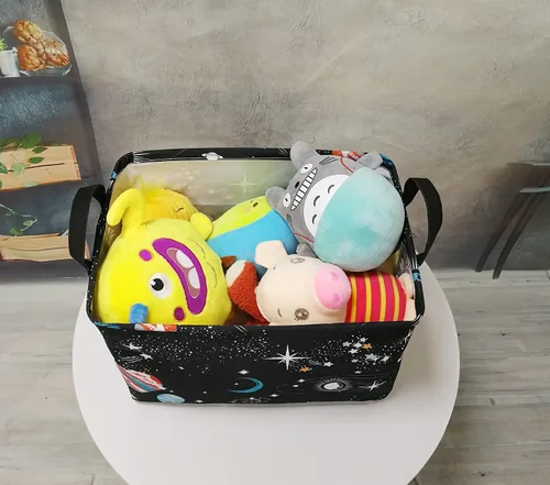 Miniatura 4 de Cesta de almacenamiento para el hogar, cesta para estante de niños, caja organizadora de ropa, cesta de lavandería, cesta de regalo para la ropa