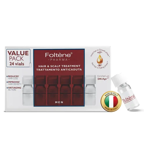 FOLTENE Tratamiento para el crecimiento del cuero cabelludo y el cabello – Suero revitalizante para el crecimiento del cabello para hombres para