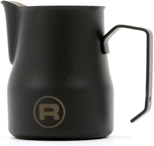 Rocket Espresso - Jarra espumadora de acero inoxidable 18/10, 12 onzas, negro mate
