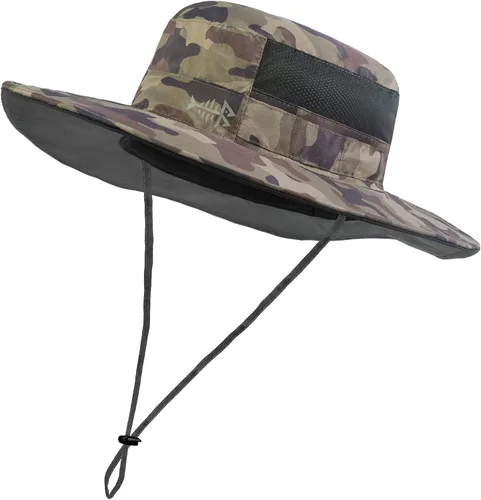 Miniatura 27 de BASSDASH Sombrero de pesca solar UPF 50+ resistente al agua con solapa desmontable para el cuello