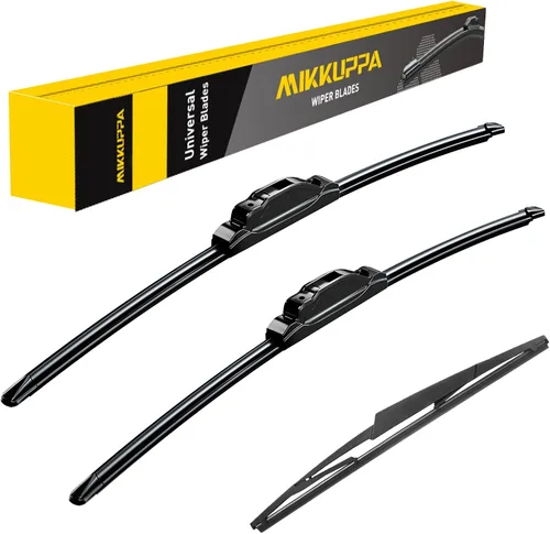 Miniatura 19 de MIKKUPPA Juego de 3 limpiaparabrisas de 22+21+12 pulgadas - Reemplazo para Dodge Durango 2011-2023, Jeep Grand Cherokee 2011-2013 - Limpiaparabrisas