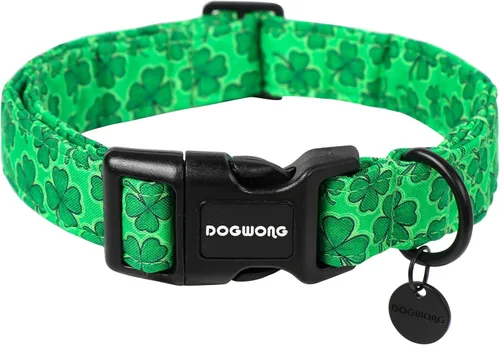 Miniatura 52 de DOGWONG Collar de perro de San Valentín, collar de perro con estampado de corazones para perros grandes, lindos collares de primavera, hembra