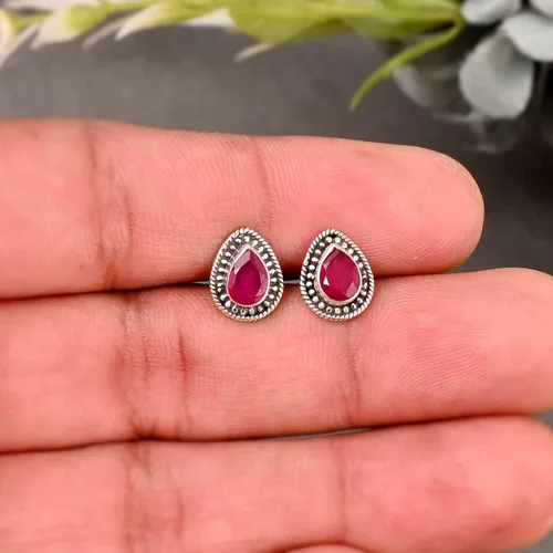 Miniatura 5 de Universe Kart Juego de aretes tipo dormilona para mujer en plata de ley 925, delicados aretes únicos para la oficina, uso diario, joyería simple