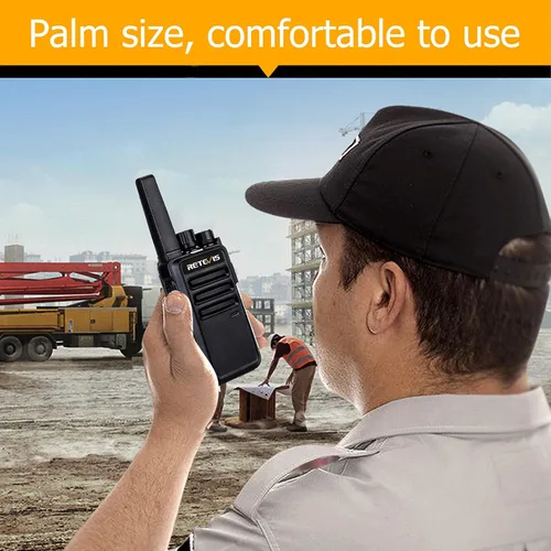 Miniatura 5 de Retevis Walkie Talkies RT68 para adultos, radios de 2 vías de largo alcance, manos libres, batería de 1200 mAh, walkie talkie portátil recargable